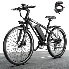 E-Bike 26 Zoll Elektrofahrrad für Damen Herren bis 35-50km  10.4 Ah Lithium-Akku