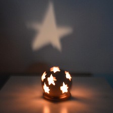 Windlicht Kugel Sterne