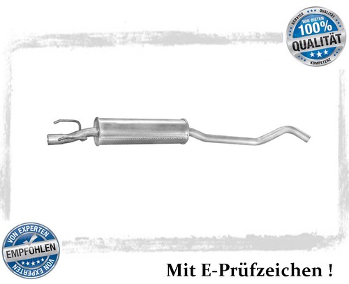 Mittelschalldämpfer für opel - mittelschalldämpfer,