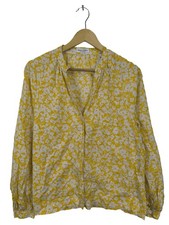 MARC O’POLO Hemd-Bluse Damen Bluse Gr. DE 40 blassgelb-wollweiß Casual-Look