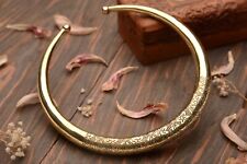 Halsreif Choker Necklace Brass 15.5cm Floral Engraving Collier Collana