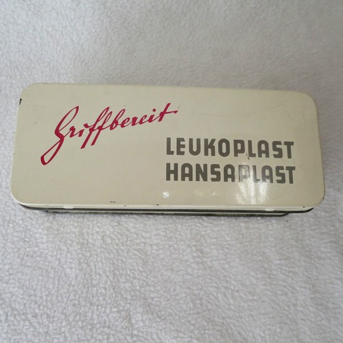 Alte blechdose dose hansaplast - alte,