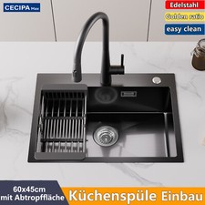 60x45cm edelstahl einbauspüle - 60x45cm,