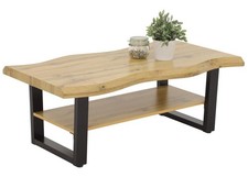 Couchtisch Wohnzimmertisch Sofatisch Beistelltisch GABRIEL Wildeiche Schwarz