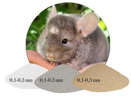 Chinchillasand natur grau