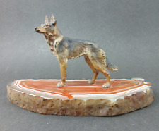 Wiener Bronze Schäferhund Antik