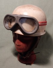 Alter Sturzhelm DDR Brille Helm Perfekt Berlin Halbschale Oldtimer Simson Moped
