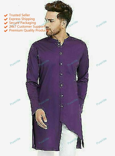 Herren kurta indianer knöpfe - indianer,