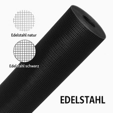 Edelstahl Drahtgitter 5x5mm schwarz trittfest Lichtschachtabdeckung Laubschutz