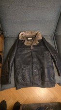dunkelbraun/schwarz Lederjacke