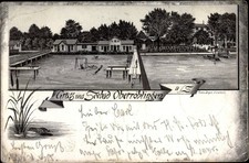 Litho Oberröblingen Röblingen am See Mansfelder Land, Freibad - 10444136