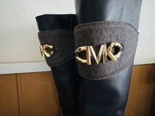 Original Michael Kors Stiefel Echtleder Gr42 Schwarz Braun Top Zustand