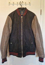 Superdry varsity lederjacke - varsity,