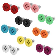  Rockabilly-Ohrstecker Knopf