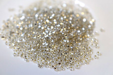 1800St. Rocailles Perlen Preciosa 10/0 Transparent -Silver  20g Glasperlen 78102