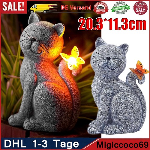 Solar led leuchte katze - leuchte,