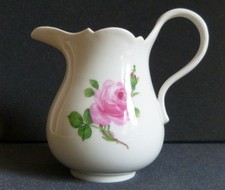 MEISSEN ROTE ROSE GROSSE MILCHKANNE KRUG  MILCHKÄNNCHEN H 16 CM 3.WAHL