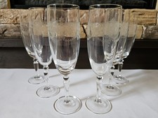 Leonardo Crystal d'Arques Dampierre 6 Sekt/Champagnergläser Pantographie Dekor