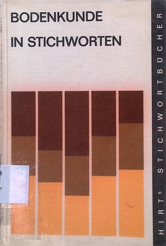 Bodenkunde stichworten - bodenkunde, in