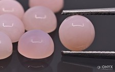 Opal rosa Cabochon rund 6 mm
