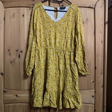 Jessica Damen Kleid Senfgelb