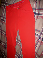 Damen(Golf-)Hose, Gr.38, Alberto 3xDry Cooler, rot, Regular slim fit Mona, 7/8