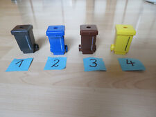 1x Spitzerdose "Mülleimer", Werbung GBG Mannheim, WAHL: schwarz,blau,braun,gelb