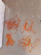 4 x Kunststoff SEIL SCHNUR 1 x 7 m + 2 x 4 m + 1 x 3,5 m ca. 0.8 cm stark GEBR.!