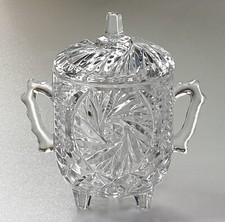 Bleikristallschale Deckeldose