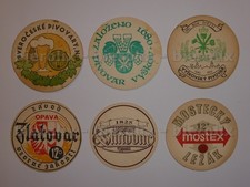 6 Bierdeckel Tschechische Republik | Czech Republic  #18746