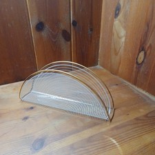 DDR Serviettenständer aus Glas mit Goldrand  Lausitz Glas Ca 1960er gebracht 