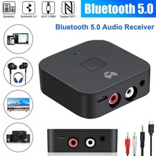 Bluetooth 5.0 NFC Empfänger 3.5mm AUX Cinch Buchse Hifi Wireless Audio Adapter