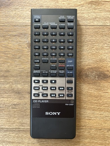 Sony 997 remote control - sony,