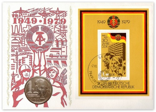 Ddr numisbrief jahre - ddr, 30