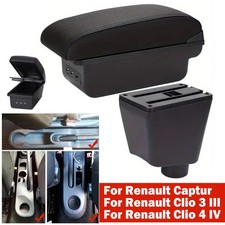 MITTELARMLEHNE REPARATUR ABDECKUNG DECKEL SCHWARZ Für Renault Clio 3 4 Captur