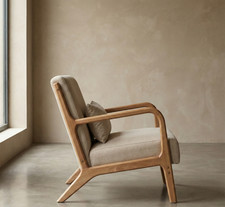 Leinen Vintage Stuhl