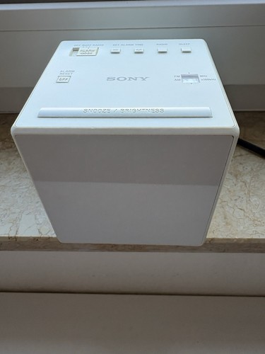 Sony icf c1w uhrenradio - uhrenradio, weiß