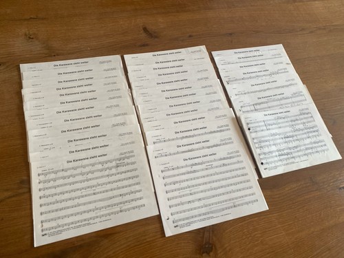 Noten die karawane zieht - noten:,