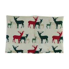 Dinkelkissen 30 x 20 cm Hirsche  Körnerkissen Wärmekissen 100 % Baumwolle