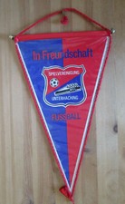 Wimpel Spielvereinigung Unterhaching Fussball, In Freundschaft, 34 x 20 cm