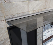 Vordach Haustür Geländer inkl. Glas Selbstbau modern