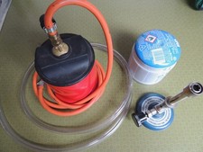 Bunsenbrenner Labor, Propangas, mit Gasbehälter und Kartusche