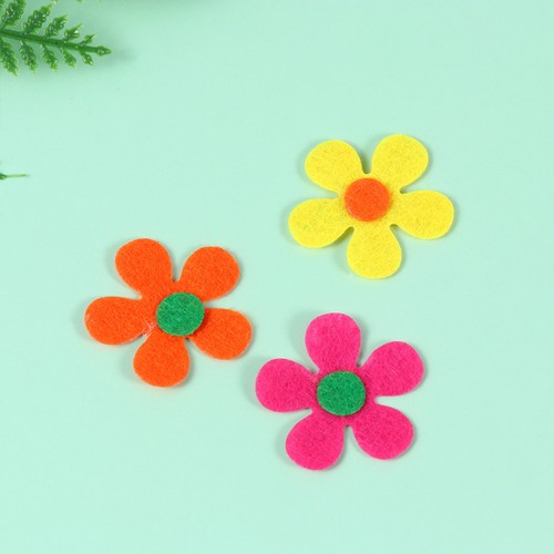 100 pcs filz blumen - pcs,