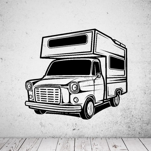 Wandtattoo ford transit - wandtattoo,