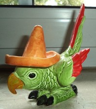 Goebel Figur Papagei Ara mit Sombrero West Germany,  33 513 11  Vintage