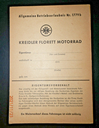 Kreidler florett typ - kreidler,