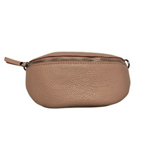 Zwillingsherz Crossbody Bag Bauchtasche Umhängetasche Tasche Echtleder Rosa Hell