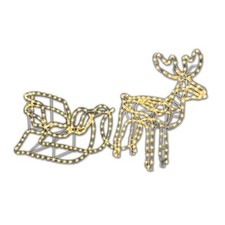 Rentier mit Schlitten aus 14m