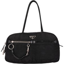 Prada Black Tessuto Triangle