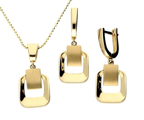 Edles 585 gold schmuckset - gold,